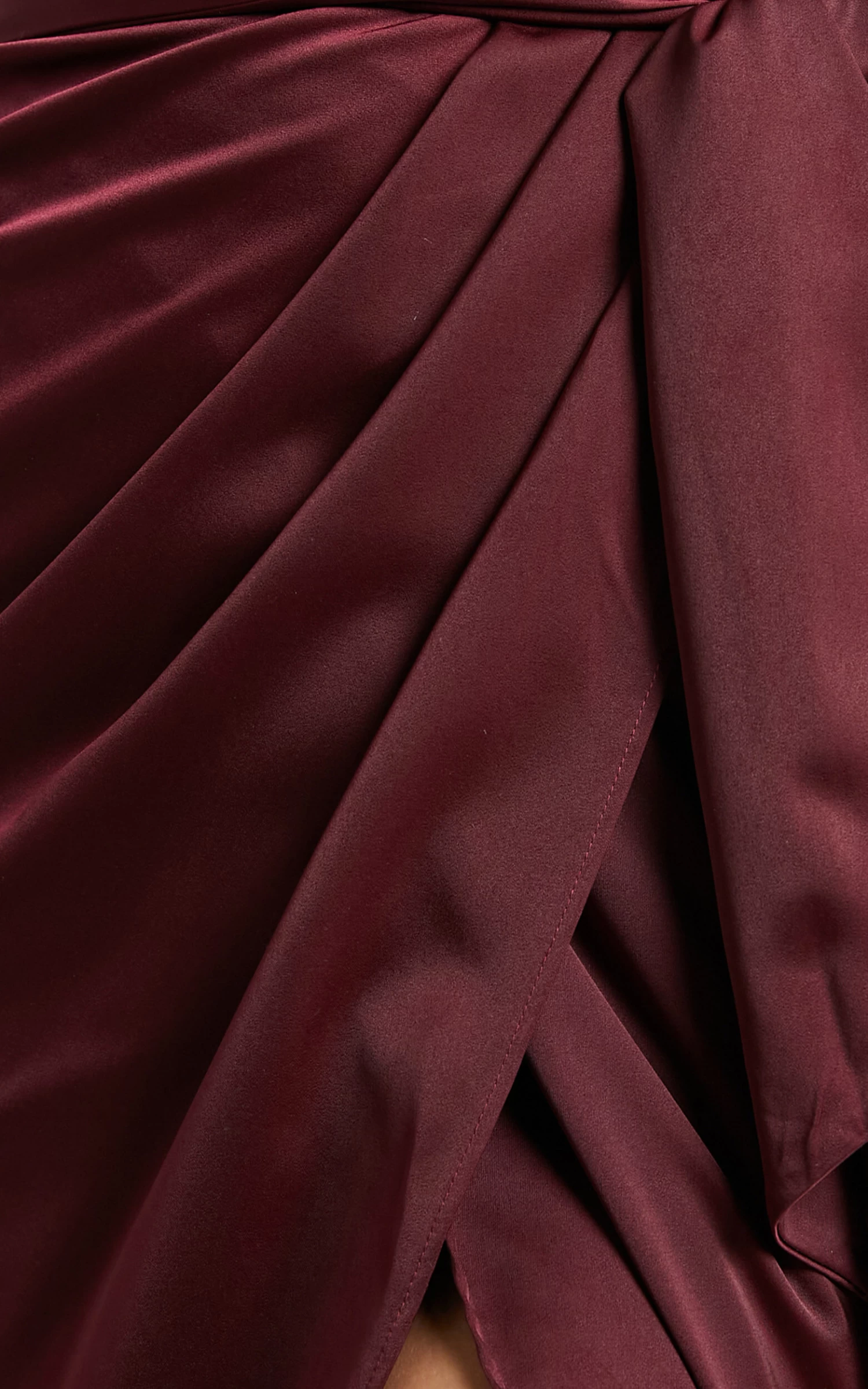 Showpo How Will I Know Dress In Wine - Image 5