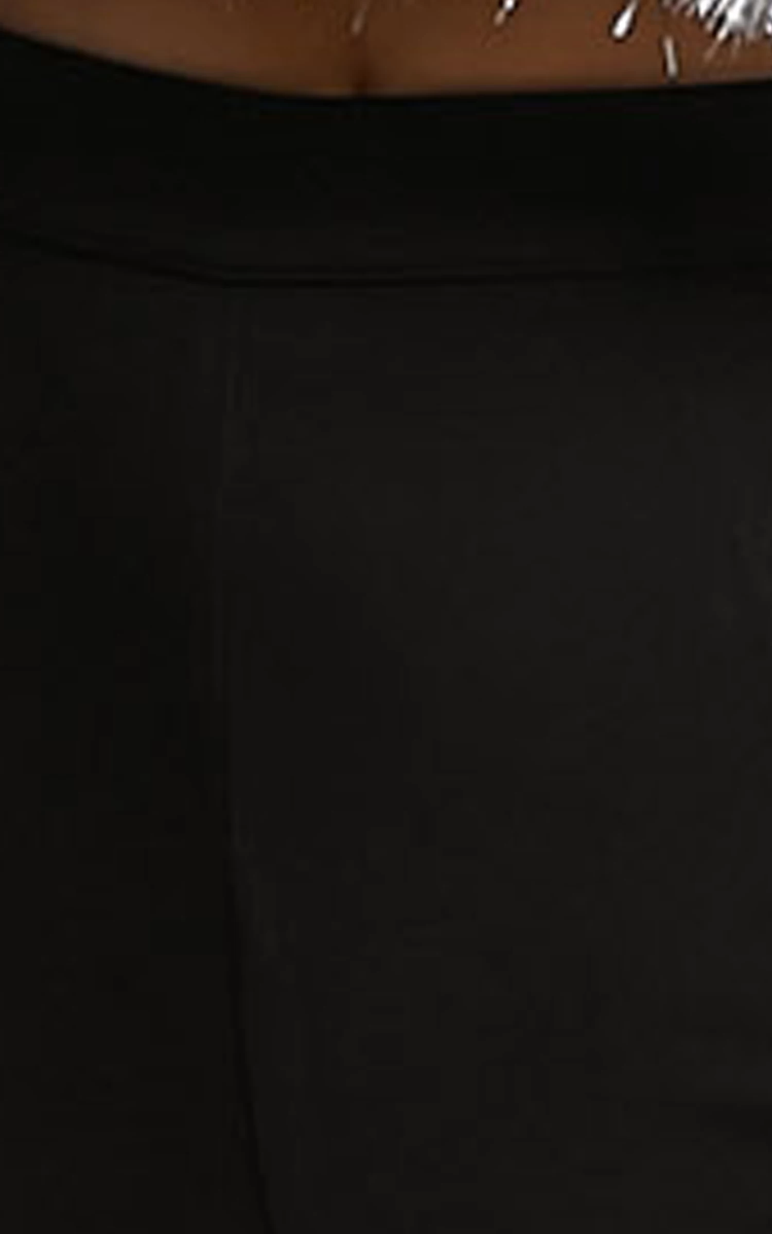 Showpo Andriya Pants - High Waisted Fitted Kick Flare Pants In Black - Image 10