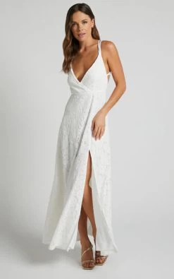 Showpo ADABELLE LACE MAXI DRESS In White