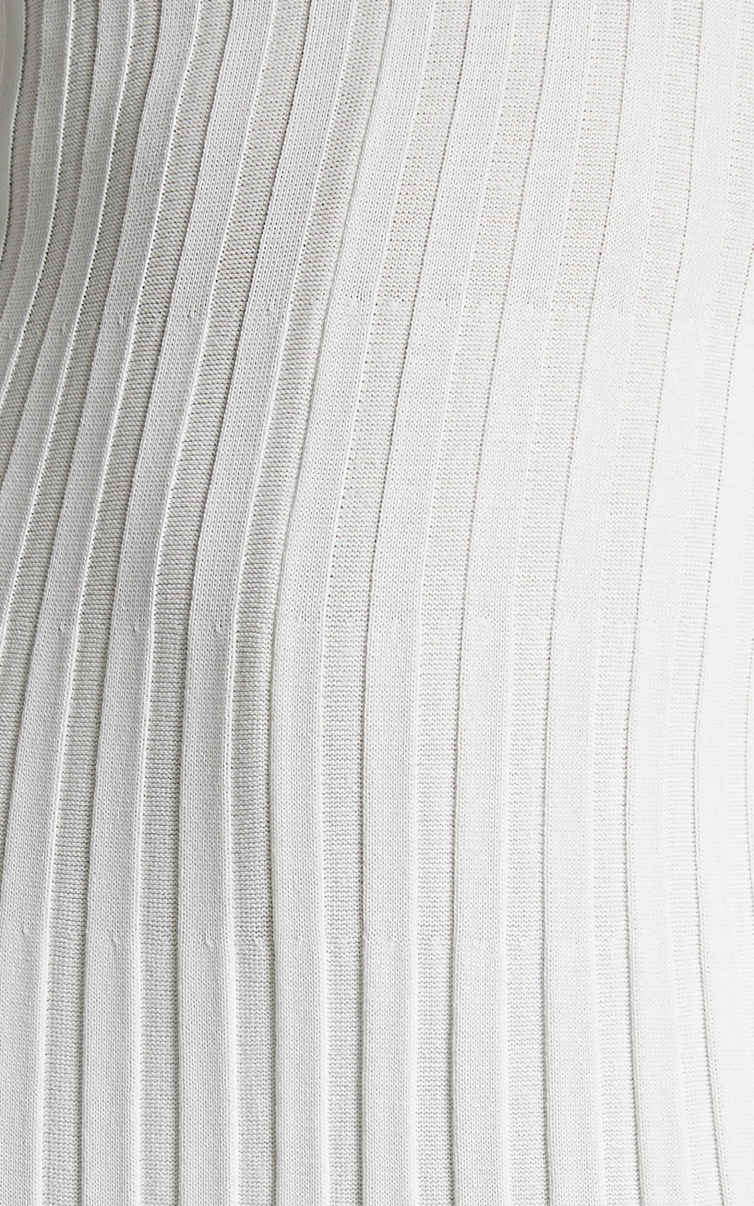 Showpo Blaire Long Sleeve Knit Flare Midi Dress In Ivory - Image 7