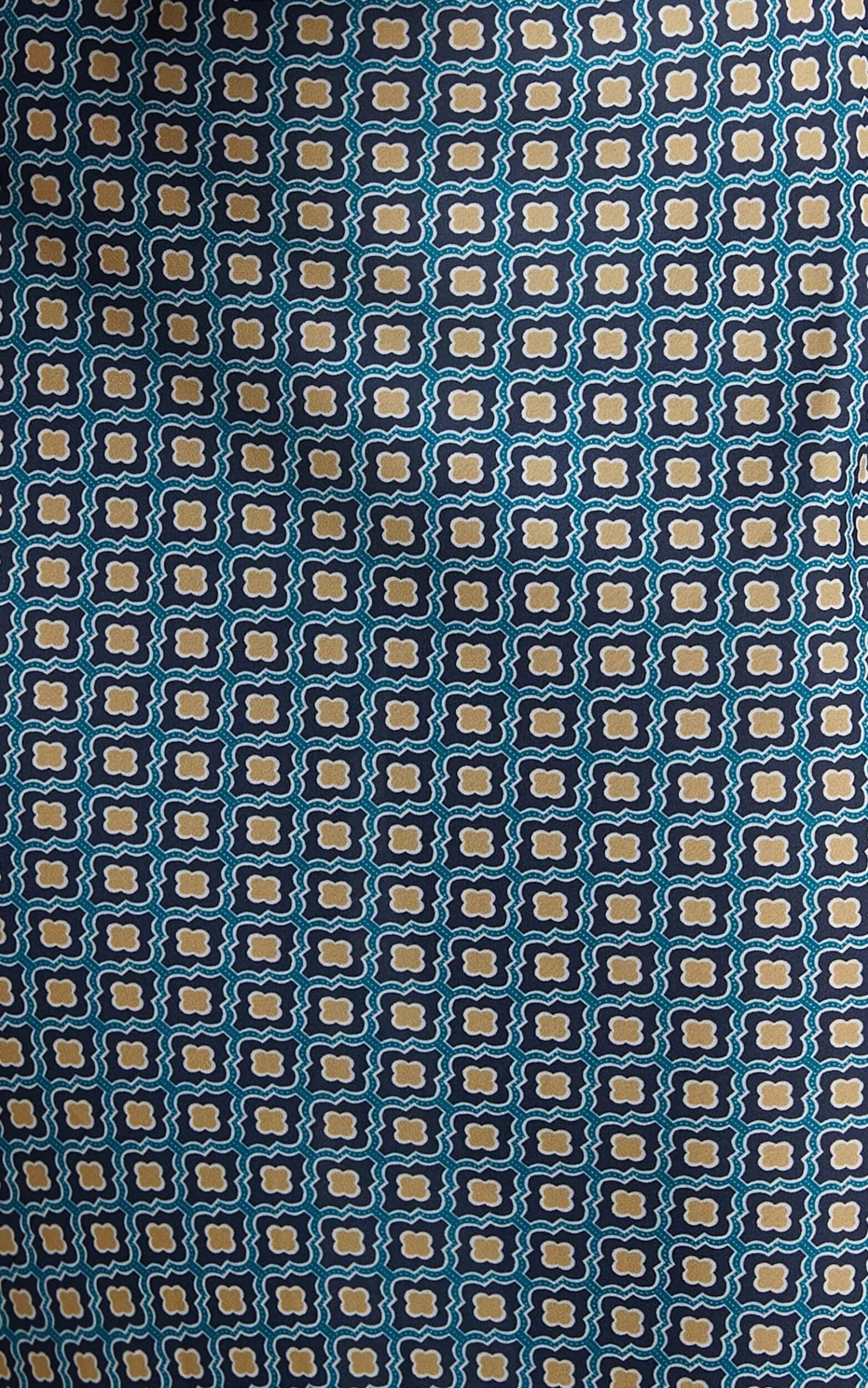 Showpo Brunita Maxi Dress - V Neck Low Scoop Back Slip Dress In Tile Geo - Image 6