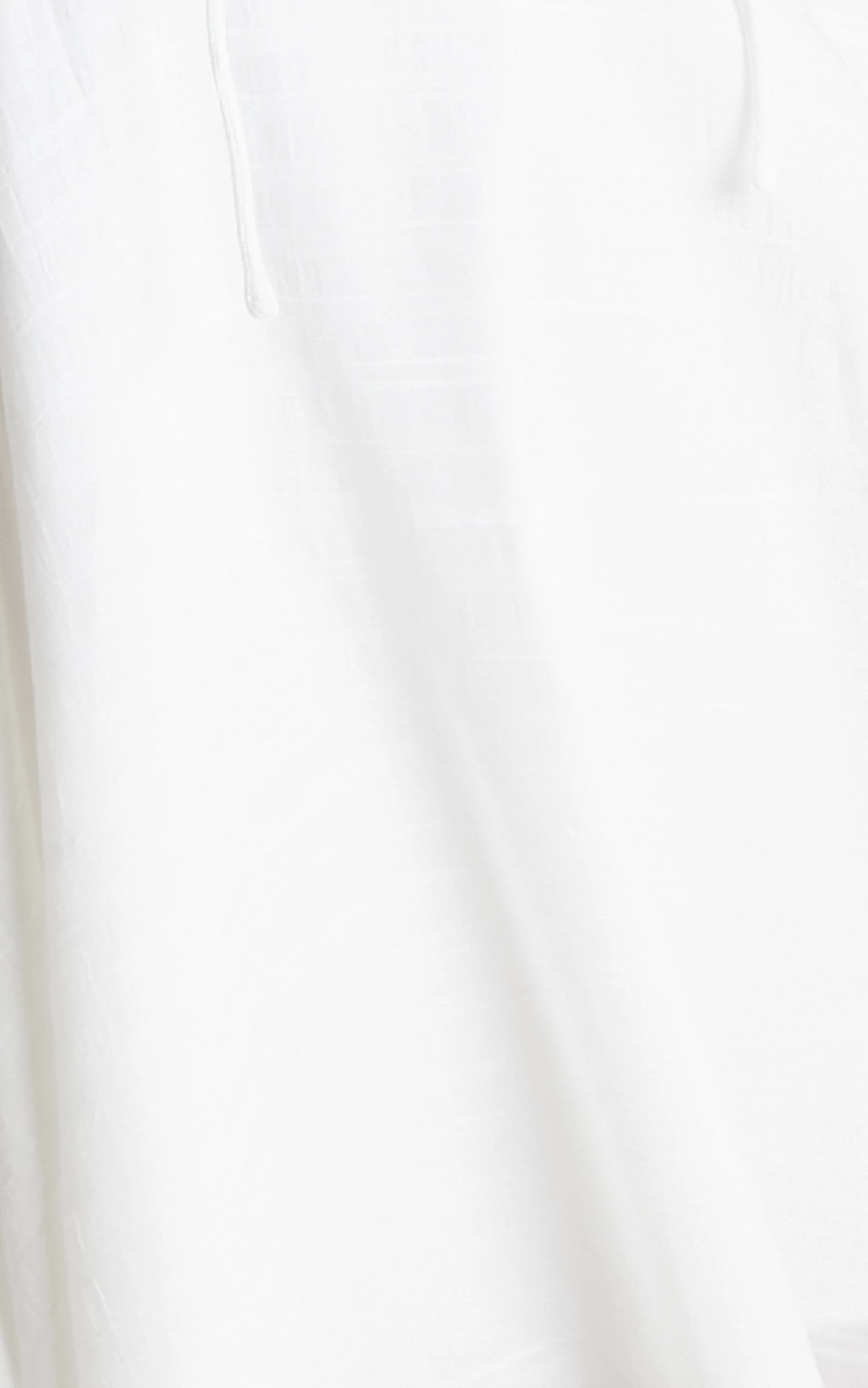 Showpo Canthe Frill Detail Puff Sleeve Off Shoulder Skater Dress In White - Image 9