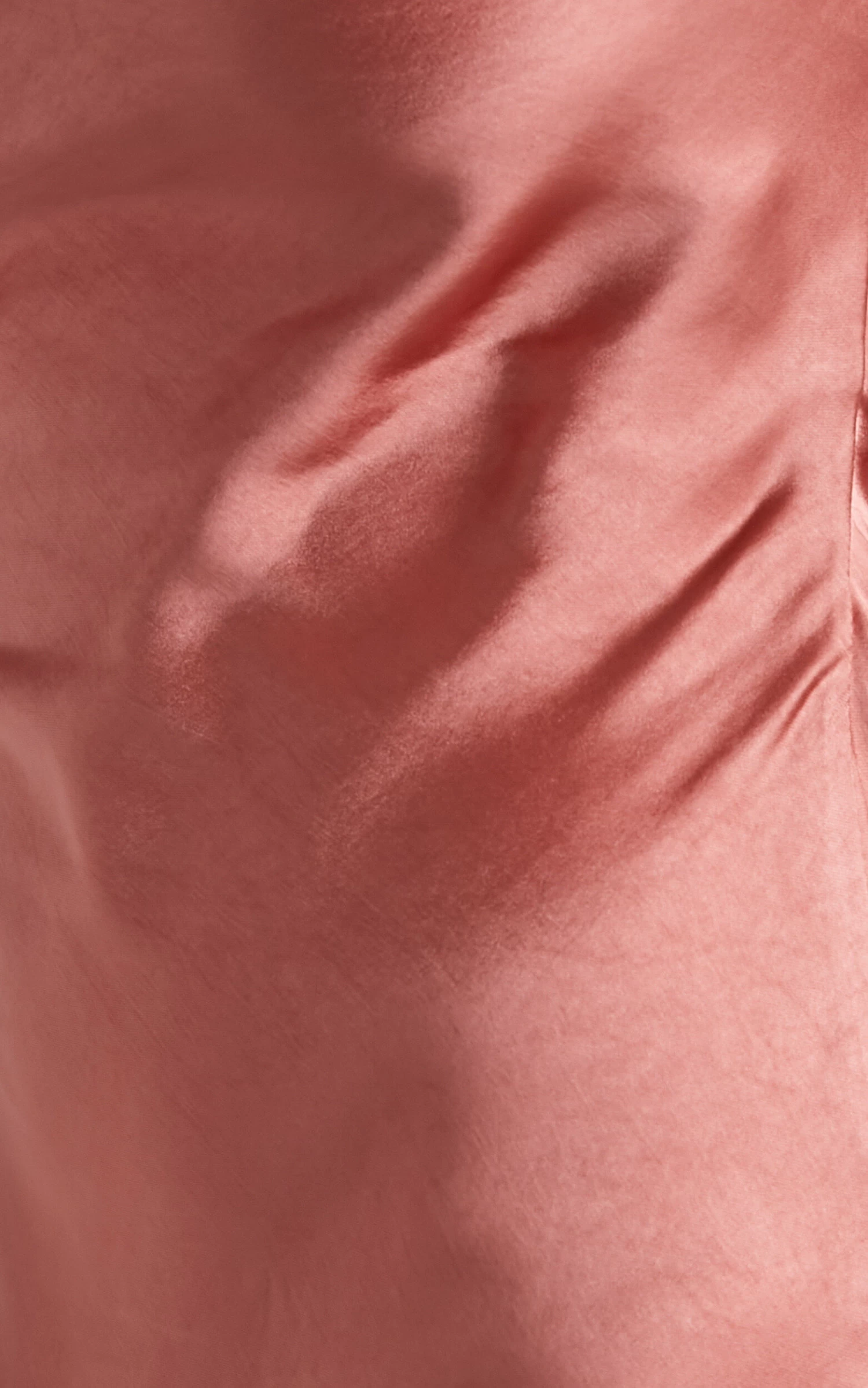 Showpo Charlita Strapless Cowl Back Satin Maxi Dress In Peach - Image 7