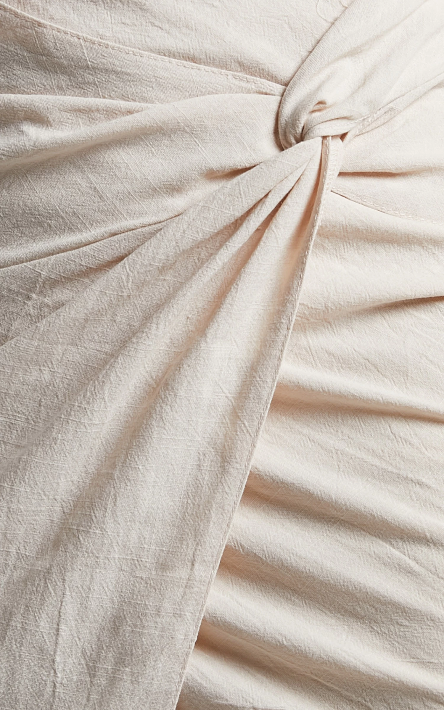 Showpo Kiandra Knot Detail Mini Skirt In Beige - Image 9