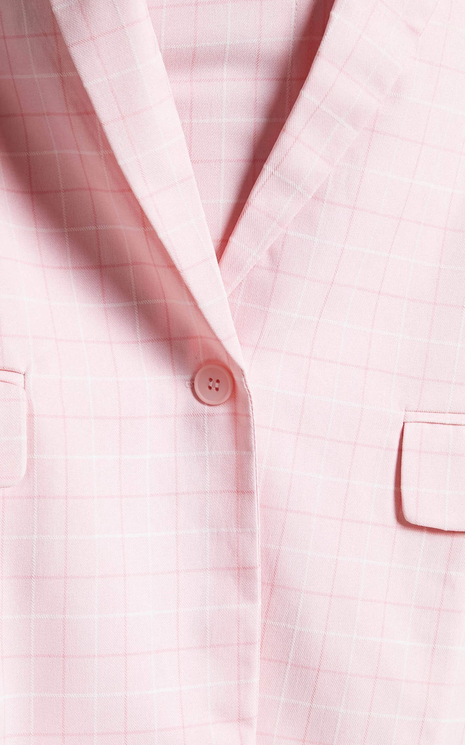 Showpo Maddiline Single Breasted Blazer In Pink Check - Image 6