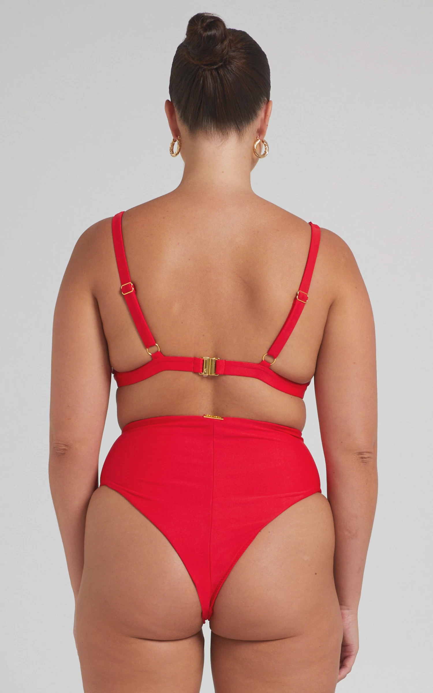 Showpo Nami High Waisted Bottom S In Recycled Nylon In Red - Image 4