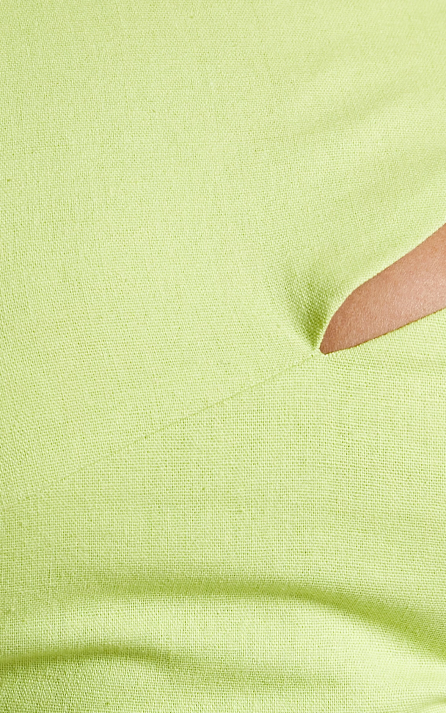 Showpo Patchico Split Bust Crop Top In Lime - Image 9