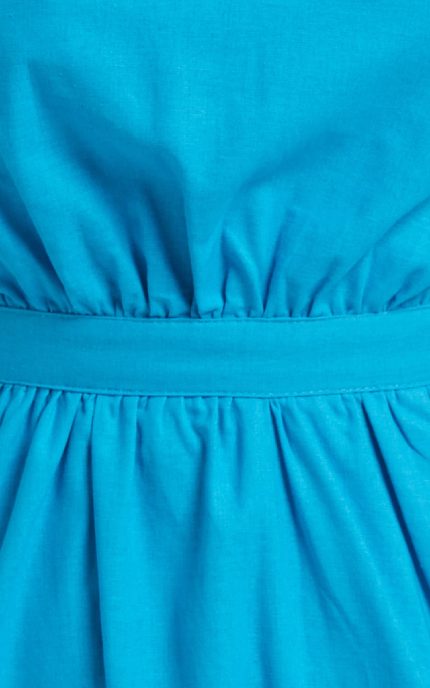 Showpo Cedie One Shoulder Puff Sleeve Maxi Dress In Blue - Image 9