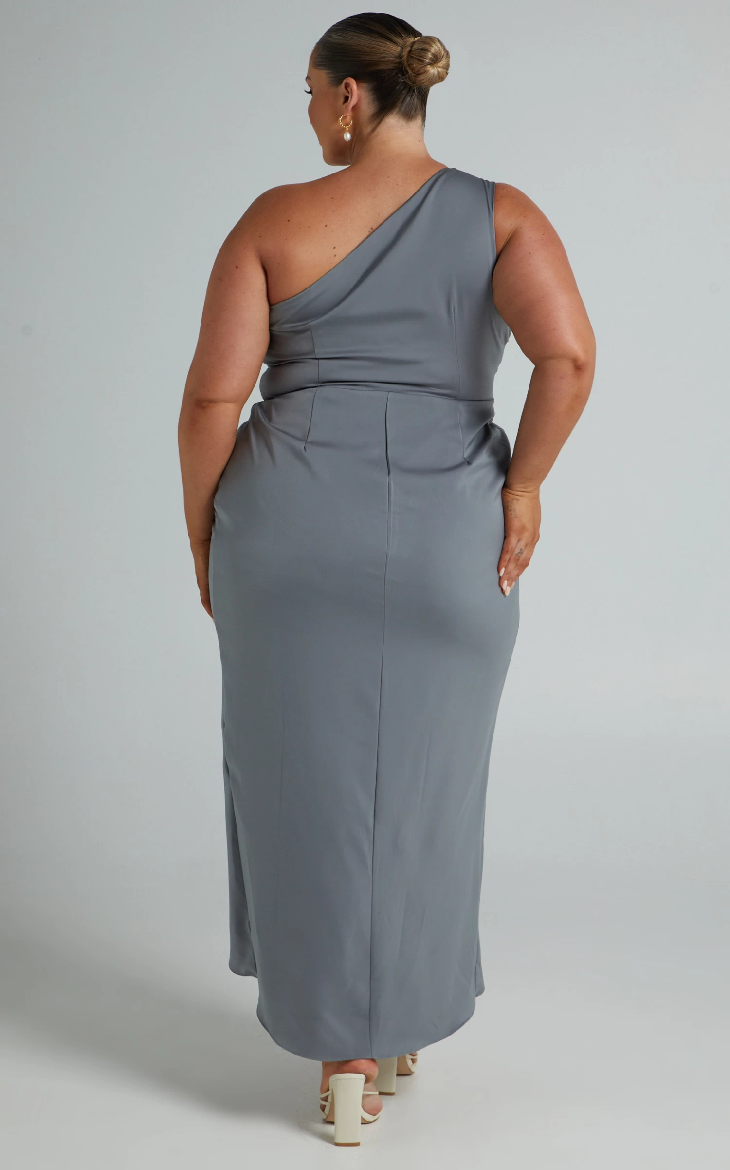 Showpo Felt So Happy Dress In Grey - Image 7