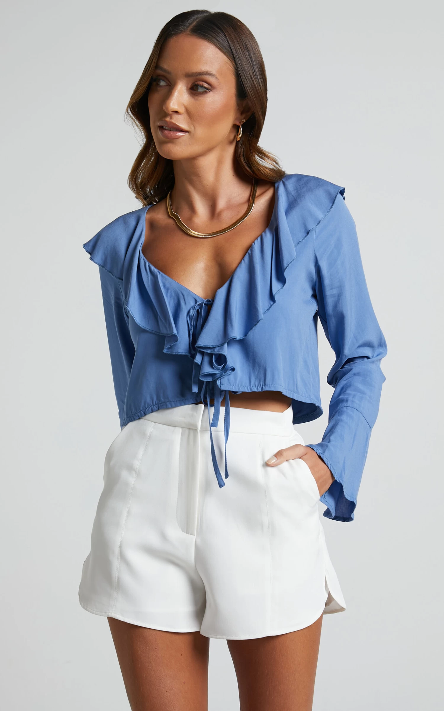 Showpo Rumina Top In Blue - Image 4