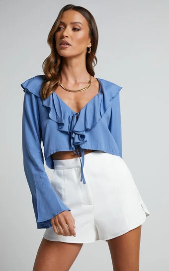 Showpo Rumina Top In Blue