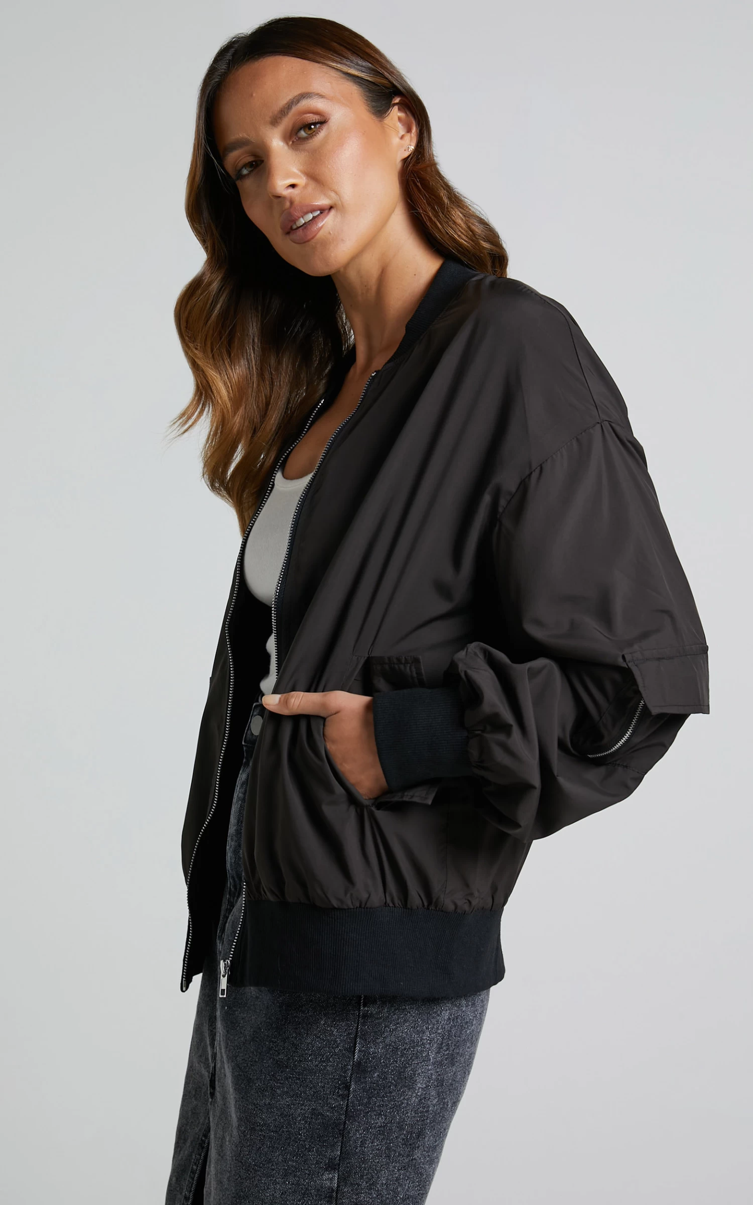 Showpo Sherlock Bomber Jacket In Black - Image 5
