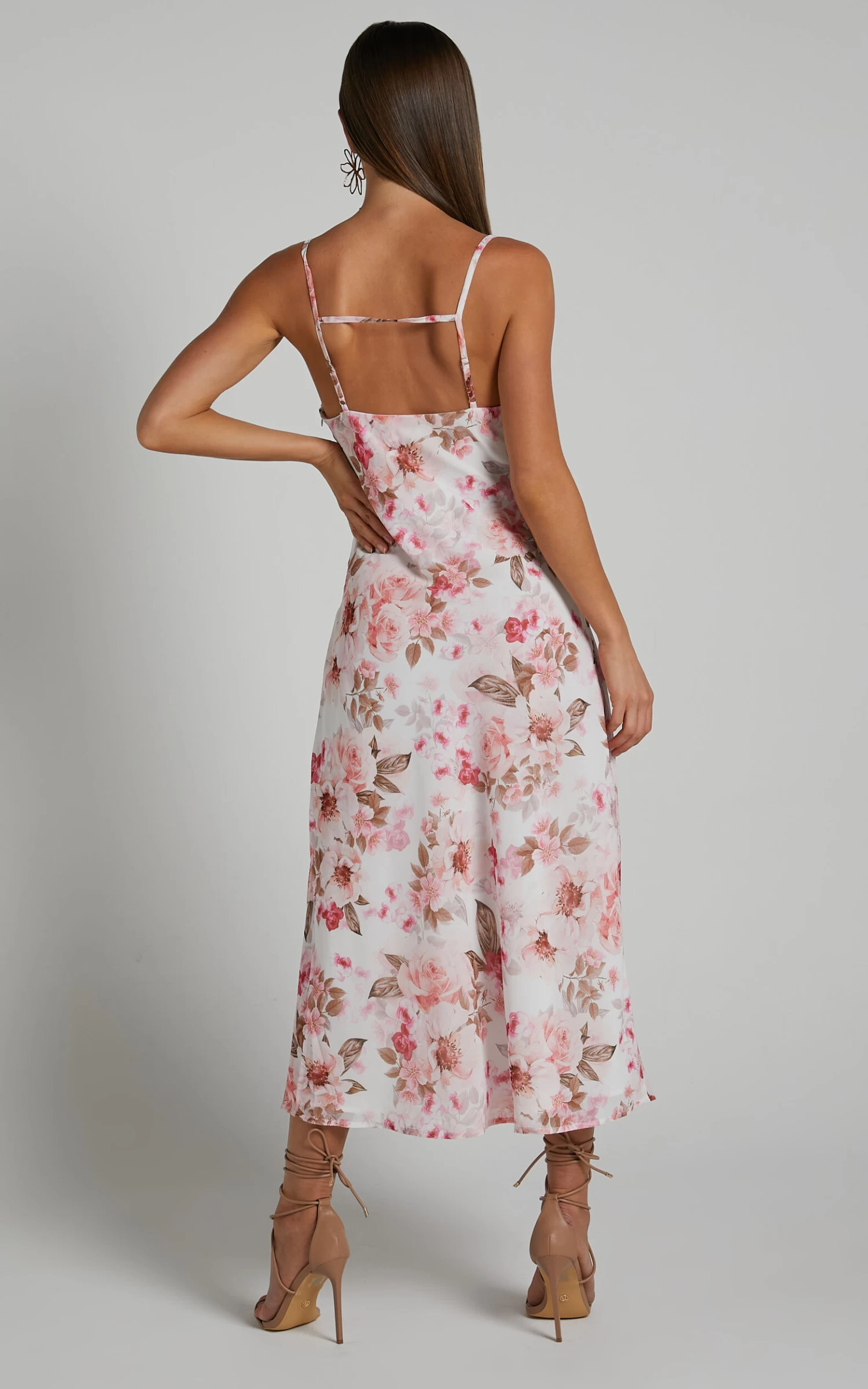 Showpo Suanie Slip Midi Dress In Bouquet Floral - Image 6