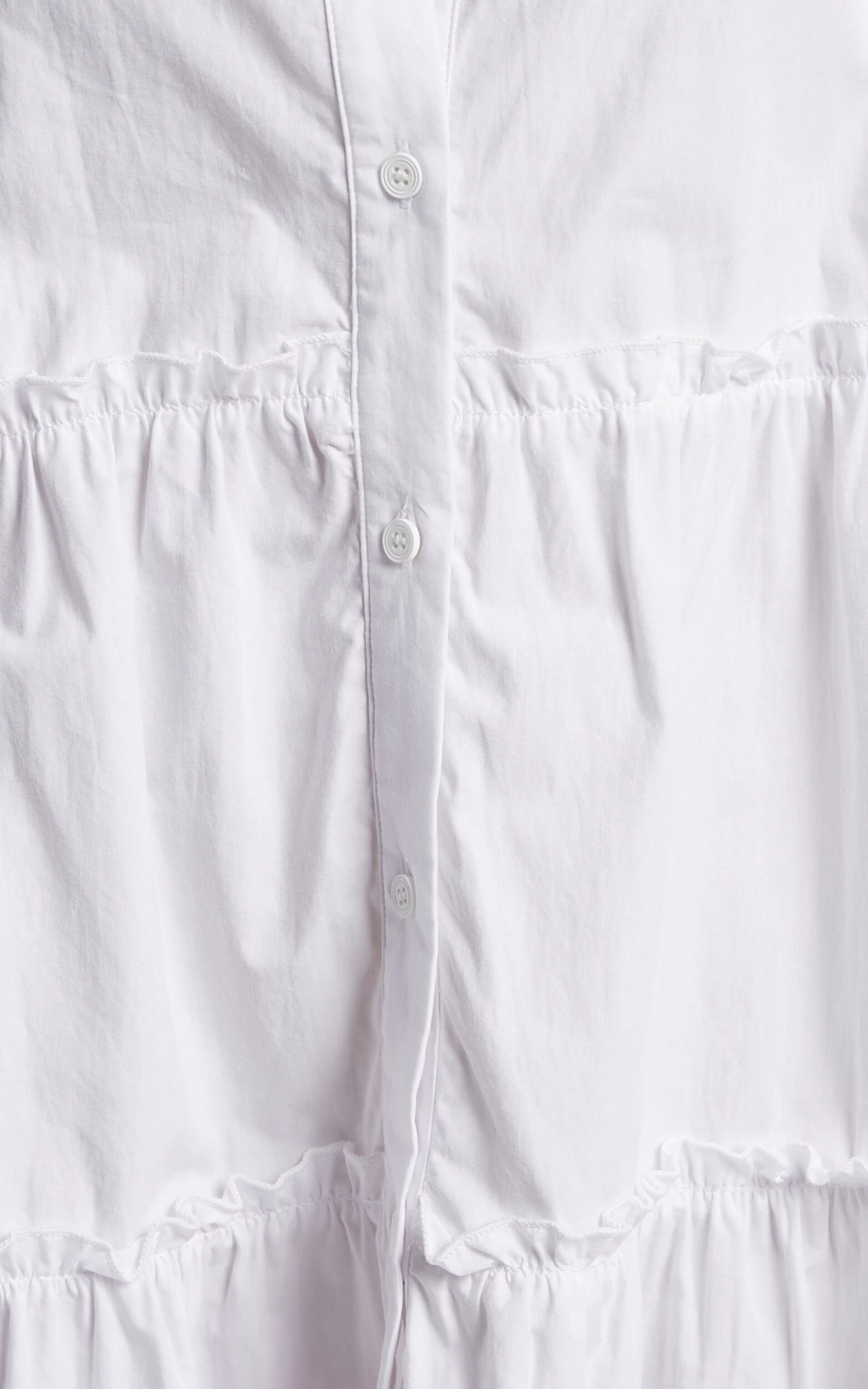 Showpo Sula Mini Dress - Tiered Voluminous Puff Sleeve Dress In White - Image 8