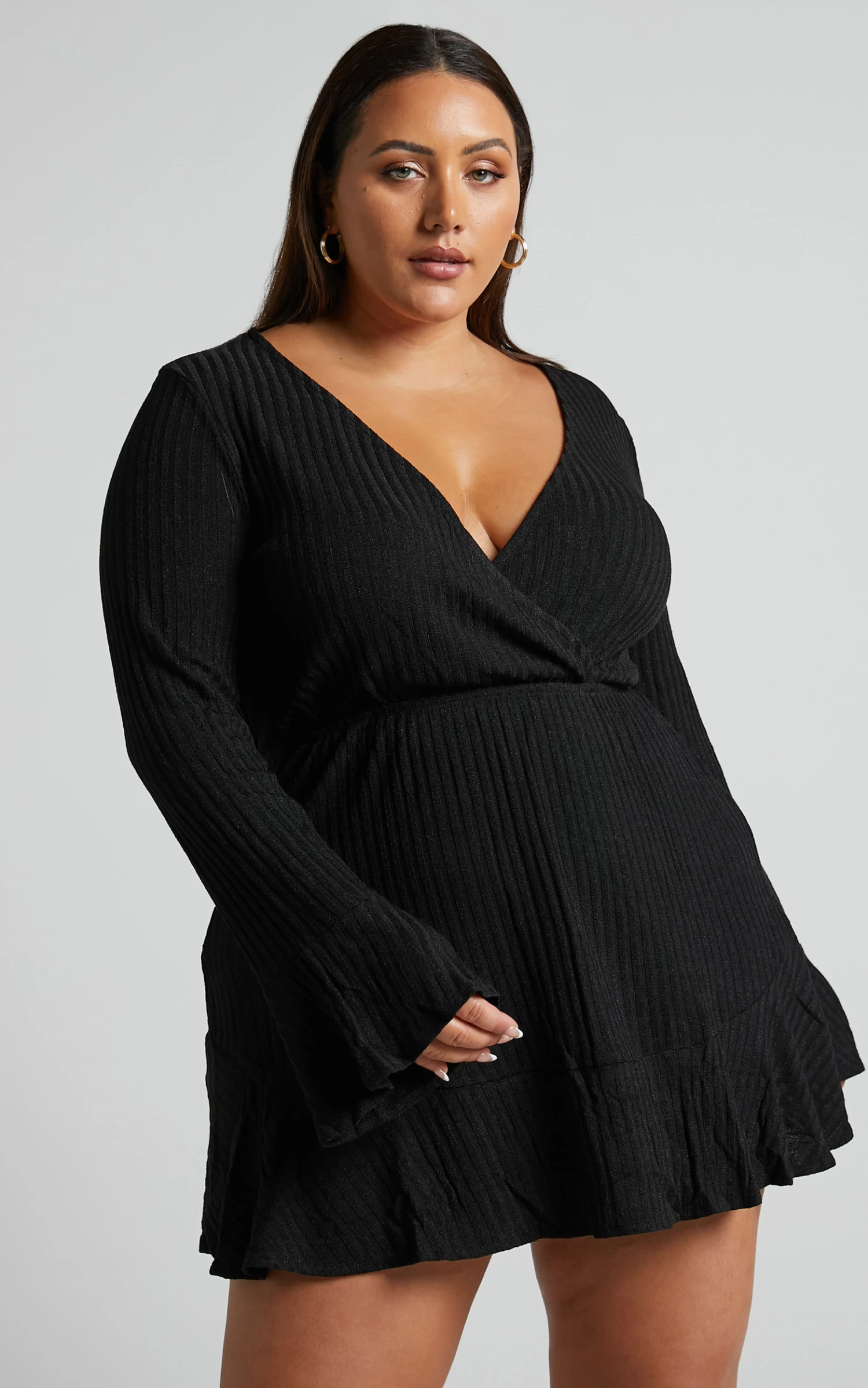 Showpo The Next Step Dress In Black - Image 7