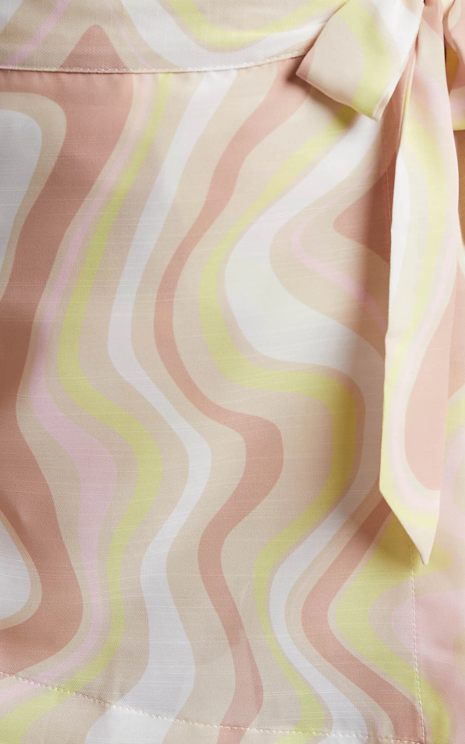 Showpo Vaira Mini Skort - Wrap Front Skort In Green Wave In Green Wave - Image 7