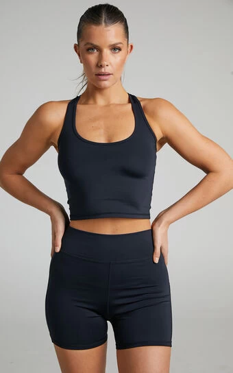 Showpo Vienna Mid Length Shorts In Black