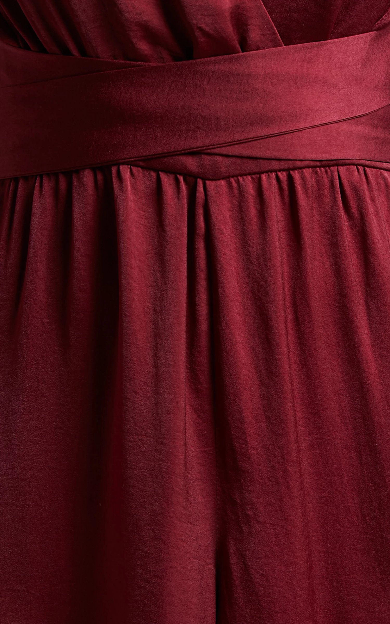 Showpo Zarina Plunge Neck Twist Back Jumpsuit In Maroon - Image 7