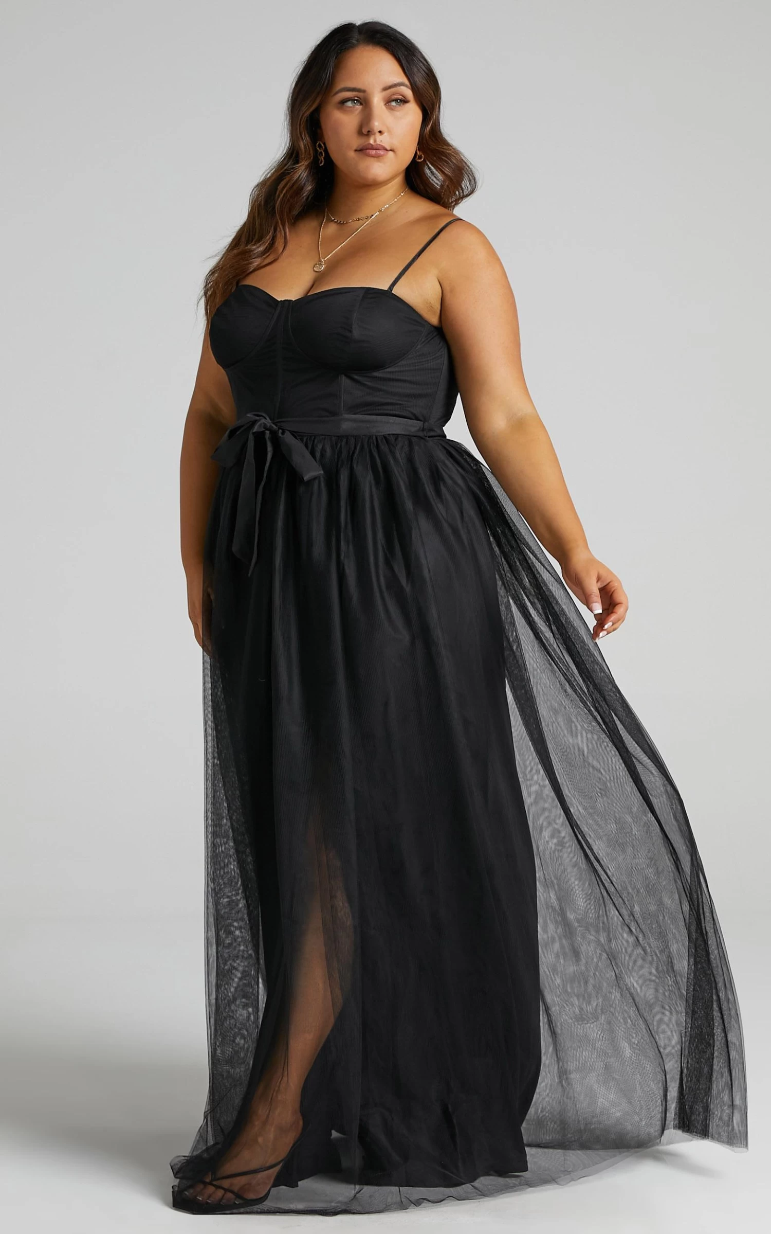 Showpo At The Altar Bodice Maxi Dress In Black - Image 8