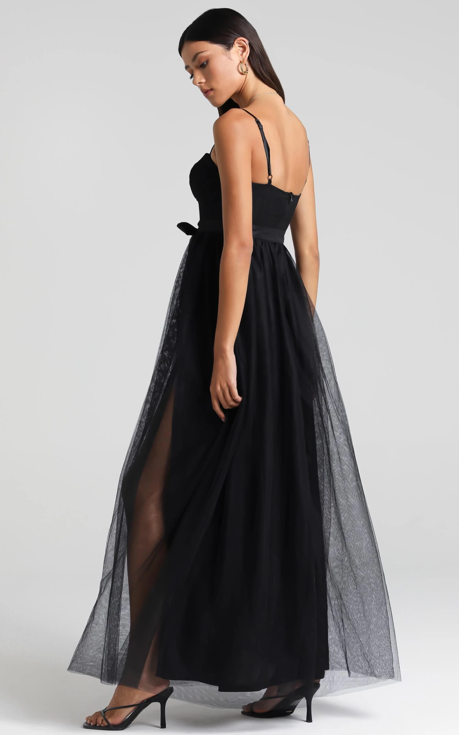Showpo At The Altar Bodice Maxi Dress In Black - Image 6