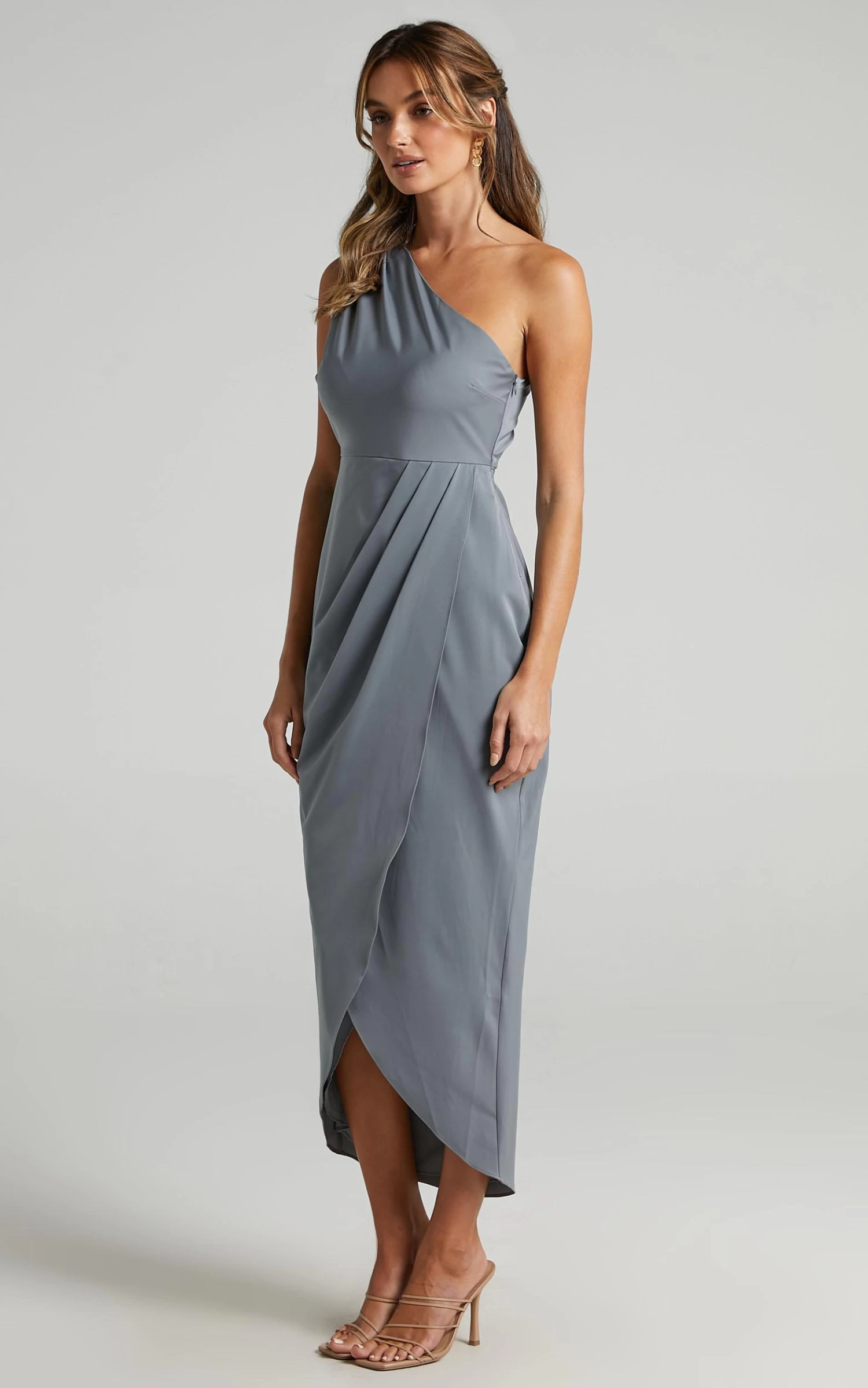 Showpo Felt So Happy Dress In Grey - Image 8