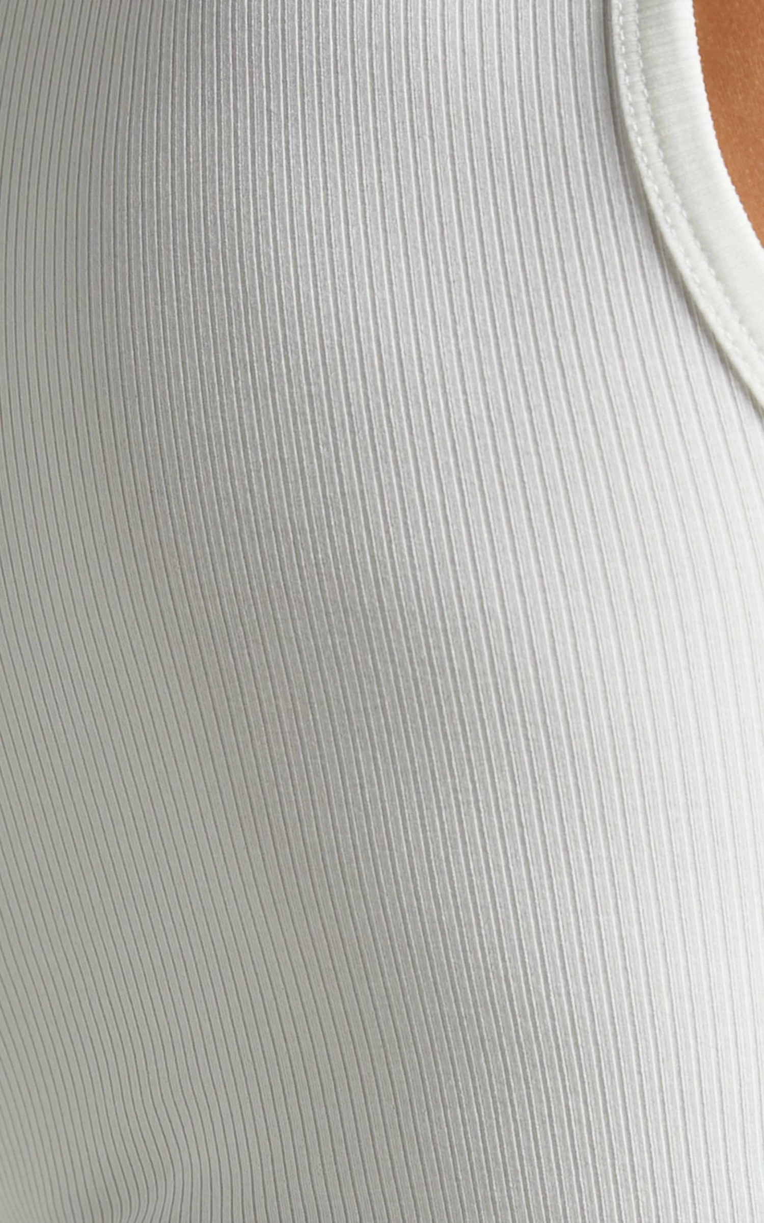 Showpo Cant You Tell Ribbed Tank Top In White - Image 9